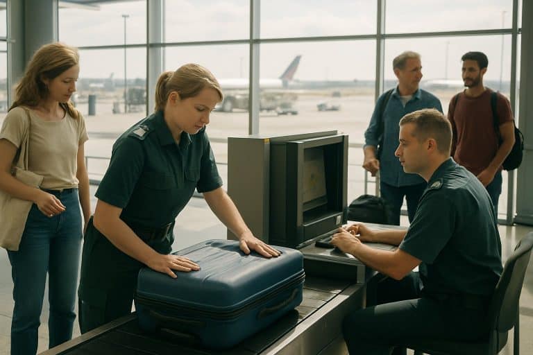 Arbeiten am Flughafen-Zoll: Berufsalltag im Reiseverkehr