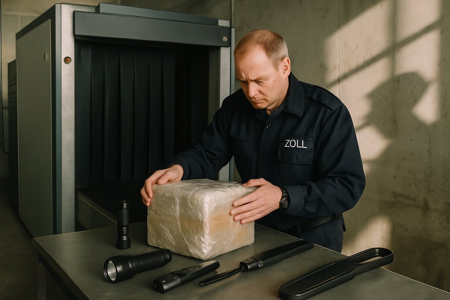 Waffen- und Sprengstoffkontrolle beim Zoll